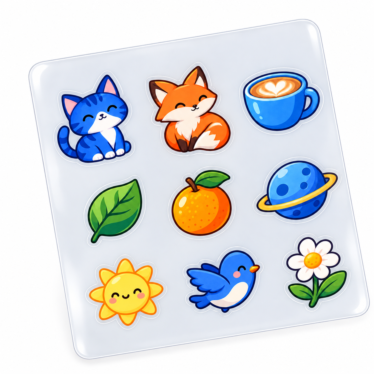 Clear Backing Sticker (hình minh họa)