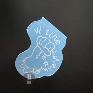 Sample mẫu magnet bookmark nam châm 0400001 mặt trên khi gập