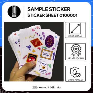 Sample mẫu sticker sheet 0100001